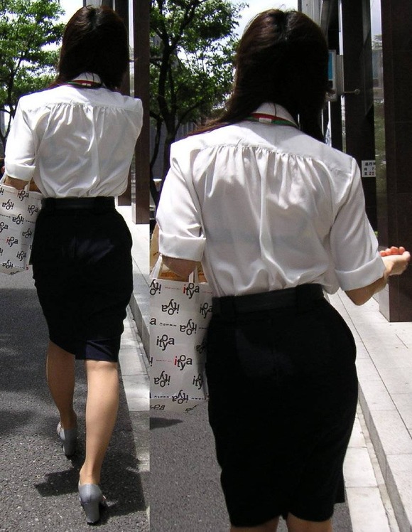 透けブラしてる素人娘の街撮りエロ画像 3544