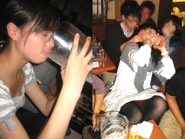 大学のコンパデビューで女子大生がピッチャー一気飲みｗｗｗ酔ってふざけておパンツ丸見え絡み酒だぁーｗｗｗ 01 27