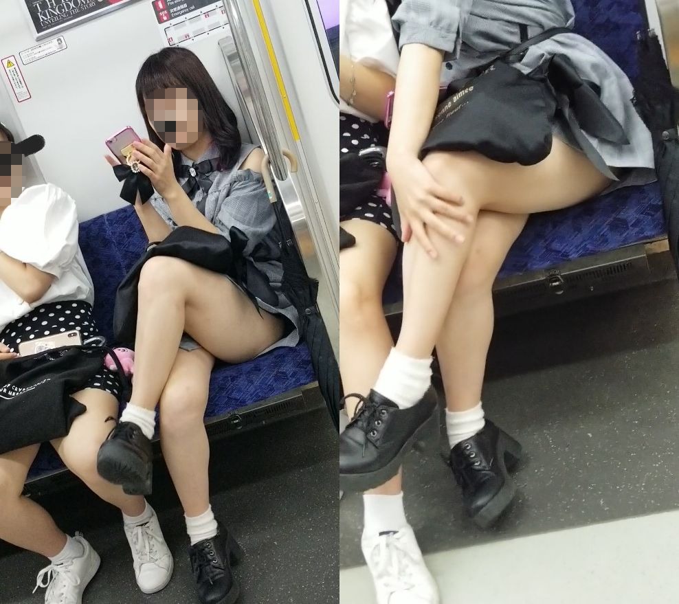 対面に座るお姉さんのパンツとか太ももがエッチすぎるエロ画像ｗｗｗｗｗｗｗｗｗｗ | 素人エロ画像やったる夫